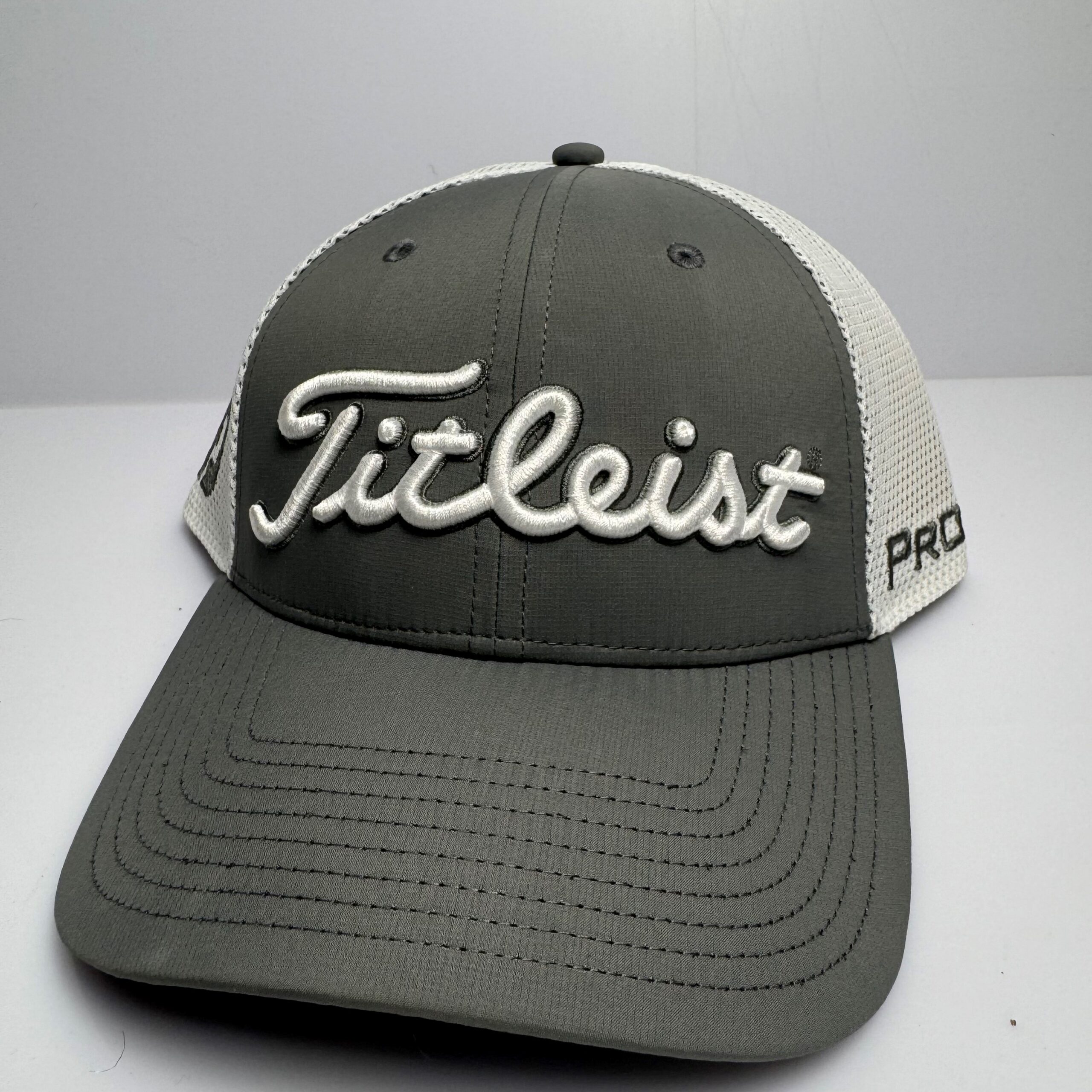 Titleist Tour Performance Mesh Cap -Grey with Grey Writing on Front ...